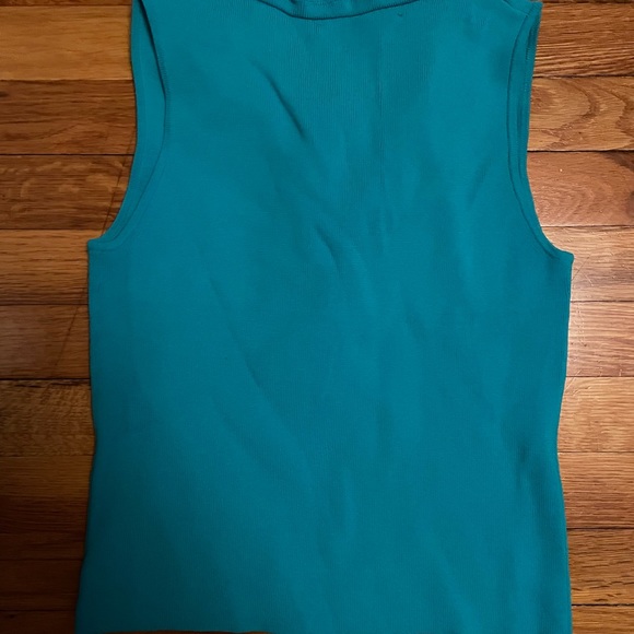 Theme by Nordstrom - Turquoise Knit Top - Size Petite Medium - BNWOT - Picture 2 of 3